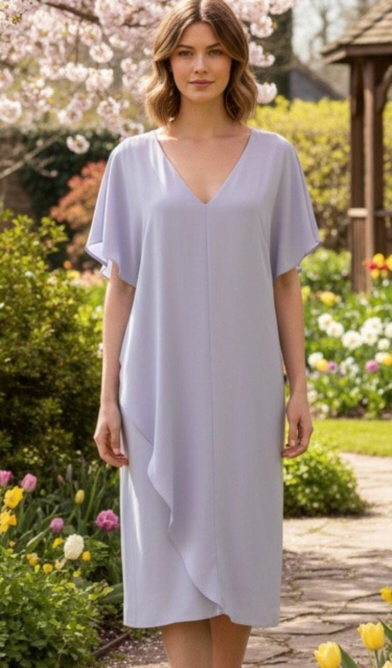 NWT Ralph Lauren blue orchid midi dress